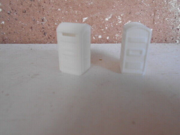 #1012 M&B HO Scale Accessories 2 Per Pack Porta-Potty - Image 2
