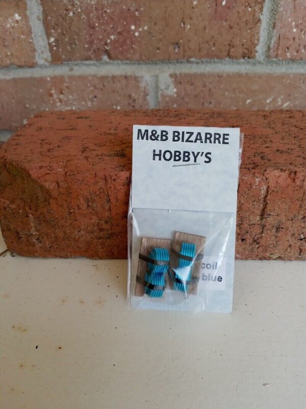 #3008 M&B N Scale Accessories Real Blue Coil Wire (2 Per Pack)