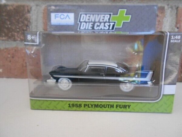 Menard O Scale  #279-9236 1958 Plymouth Fury Black & White