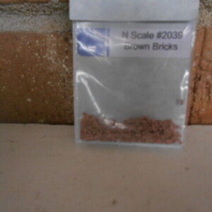 #2039 N Scale Brown Bricks (300) Piece Per Pack