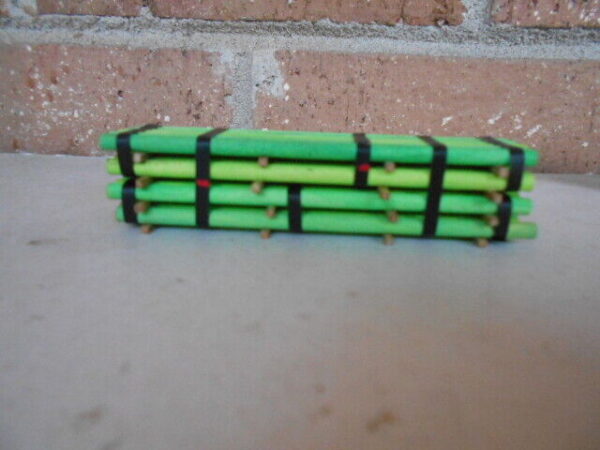 Hand Made HO Scale Green Wood Treated Poles Load #HO1000 - Image 3