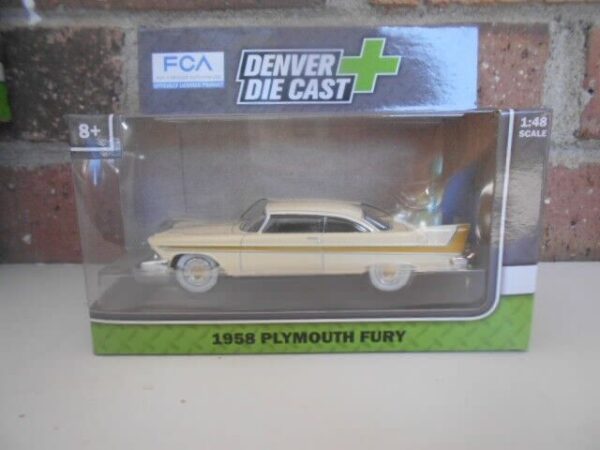 Menard O Scale  #279-9236 1958 Plymmouth Fury Cream & Gold