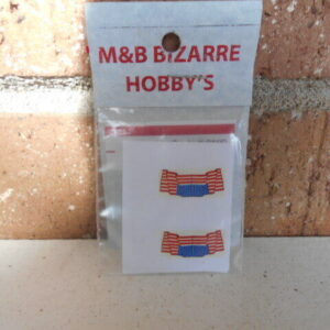 N Scale M&B Bizarre Accessories American Flag's 2 Pack #2100