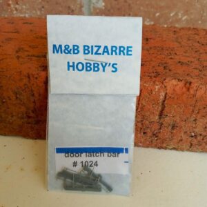 #1024 M&B HO Scale Accessories Train Car Door Latch Bar (4 per pack)