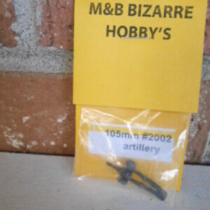 M&B Bizarre N Scale Accessories 1 Per Pack 105mm Artillery Gun #2002