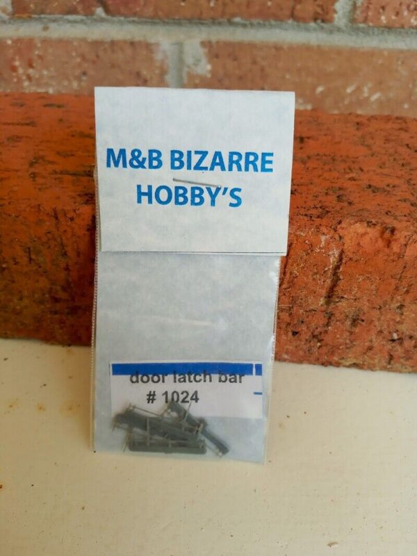 #1024 M&B HO Scale Accessories Train Car Door Latch Bar (4 per pack) - Image 2
