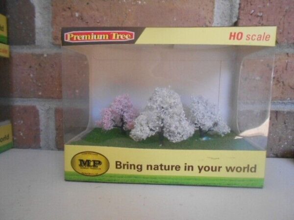 MP Scenery Products item # 70411 N-Scale 2" Blossom Cherry Premium Trees