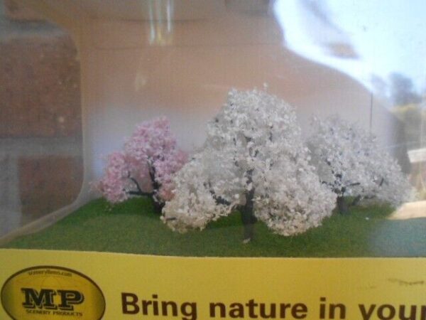 MP Scenery Products item # 70411 N-Scale 2" Blossom Cherry Premium Trees - Image 2
