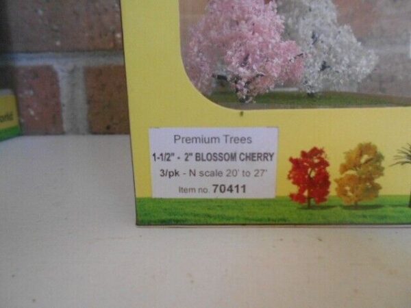 MP Scenery Products item # 70411 N-Scale 2" Blossom Cherry Premium Trees - Image 3