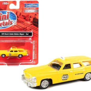 Classic Metal Works #30656 HO Scale 1974 Buick Estate Station Wagon Taxi Yellow