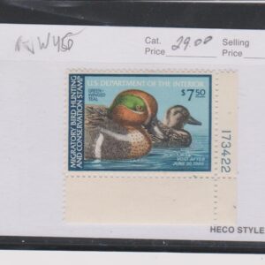 US Stamp Scott #RW-45  Mint F-FV N-Hinged 1980 Green Winged Teal Duck Stamps