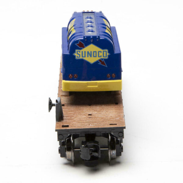 Menard O Scale  #8318 Pennsylvania Flatcar with 1956 Sunoco Fuel Truck - Image 4