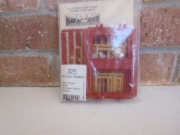 HO Scale DPM 2 Story 20th Century Windown #30164 - Image 2