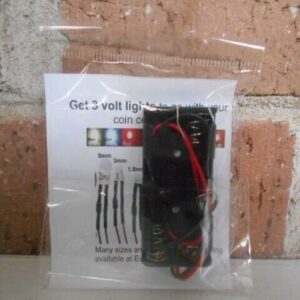 All Scale Accessories 3 Volt AAA Battery Holder With Switch #EDS-81794-AAA