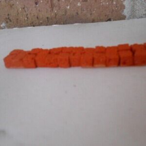 #6102 N Scale Accessories Detailed Orange Metal Baled Of Scrap Fits 50' Gondlas