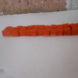 #6104 N Scale Accessories Detailed Orange/Brown Metal Baled Scrap Pile