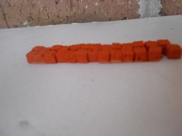 #6102 N Scale Accessories Detailed Orange Metal Baled Of Scrap Fits 50' Gondlas