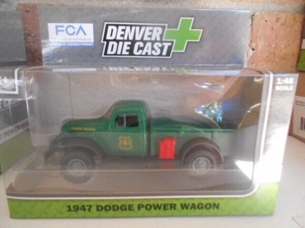 Menard O Scale  #279-9398 --1947 Dodge Power Wagon Green Fokestry Service - Image 6