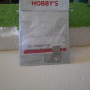 HO Scale Accessories Detailed Window Vent Fans 3 Per Pack #097