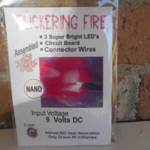 All Scale Acces 9 Volts DC 3LED Super Bright Flickering Fire #1108