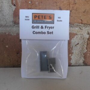 Pete's 3d HO Scale Restaurant Grill & Fryer Combo Kit #150