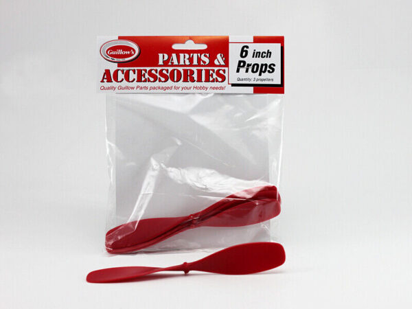 Guillow's 6" Red Plastic Propellers Red #118