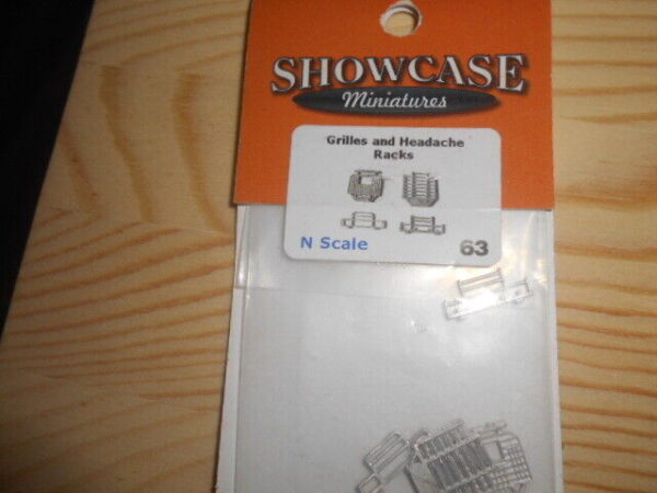 Showcase Miniatures N Scale Grilles & Headache Racks #63 - Image 2