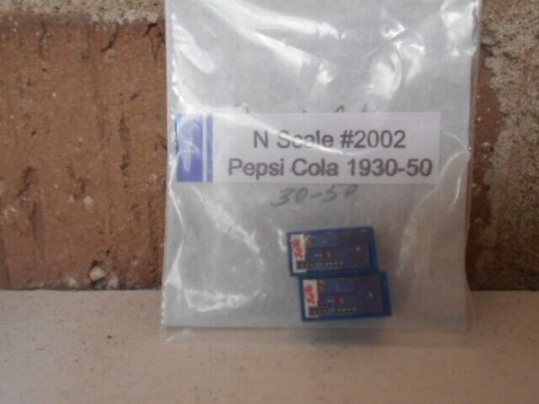 #2002 N Scale Accessories 1930-60 Pepsi Cola Machines  (2 Per Pack) - Image 2