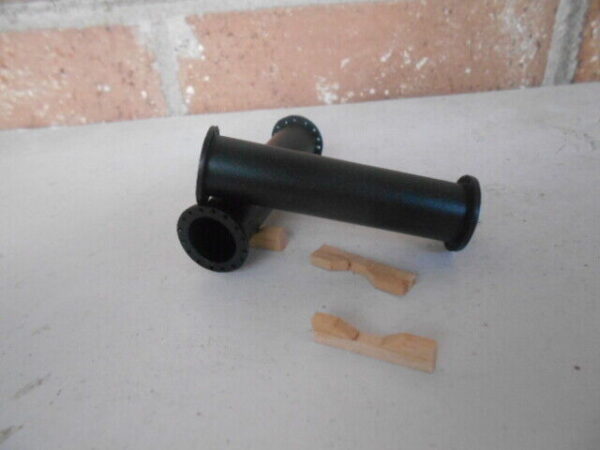 HO Scale Duha #1908 20' Lge Diameter Black Flanged Pipe 2 Per Set With Dunnage - Image 2