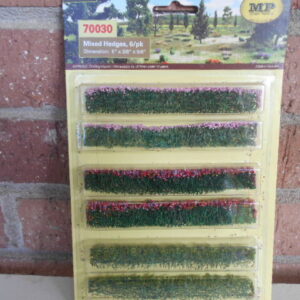 MP Scenery Products item # 70030 Mixed Hedges 6/pk 5"x 3/8" x 5/8"