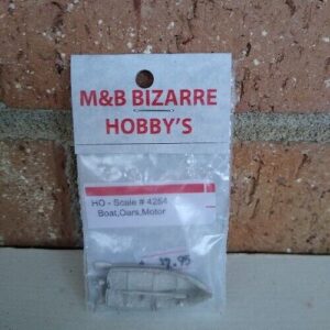 HO Scale Accessories Boat, Motor & Oars #4254