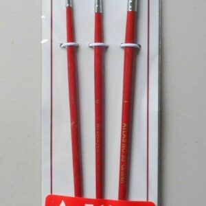 Accessories, 55---3 Pc Atlas Detail Acrylic Taklon Brusher