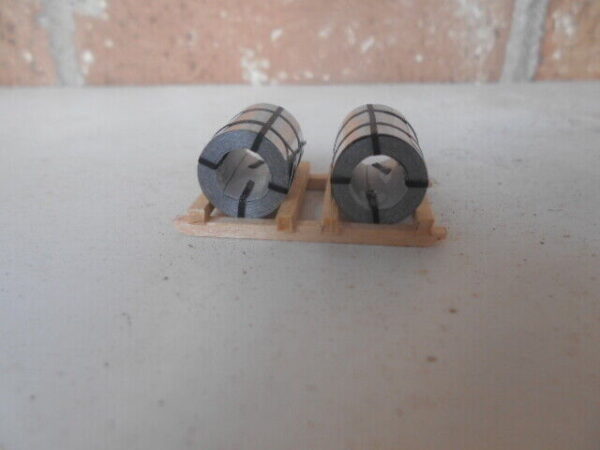 HO Scale Duha #1317 Krupp Small Aluminum Coils 2 Per Set With Pallet - Image 4