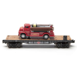 Menard O Scale  #8316 New York Central Flatcar with 1956 Fire Truck
