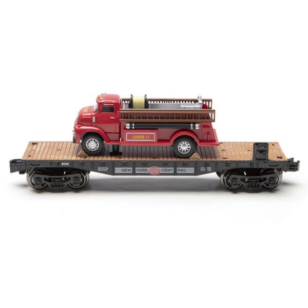 Menard O Scale  #8316 New York Central Flatcar with 1956 Fire Truck