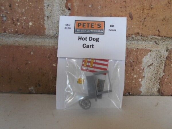 Pete's 3d HO Scale Hot Dog Cart Kit #159 - Image 2