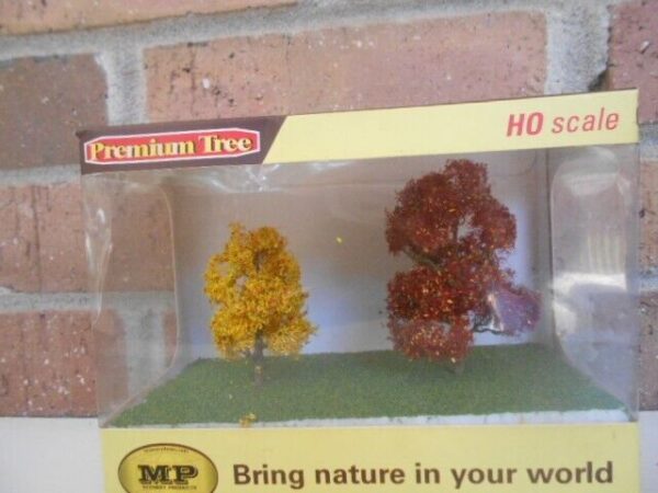 MP Scenery Products Item #70521 HO Scale Premiun Autumn Sycamoe Trees 3'' to 4''