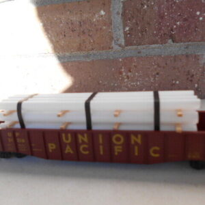 M&B Bizarre and Hobby's Pipe Load With 3 Hand Made  Crates HO Scale #CR1000 (Copy)