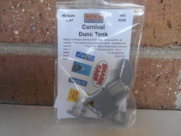 Pete's 3d HO Scale Shark Cage Carnival Dunk Tank Kit #155 - Image 2