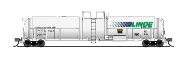 BWL #3826 Broadway Limited N Scale Cryogenic Linde Tanker Cars (2)