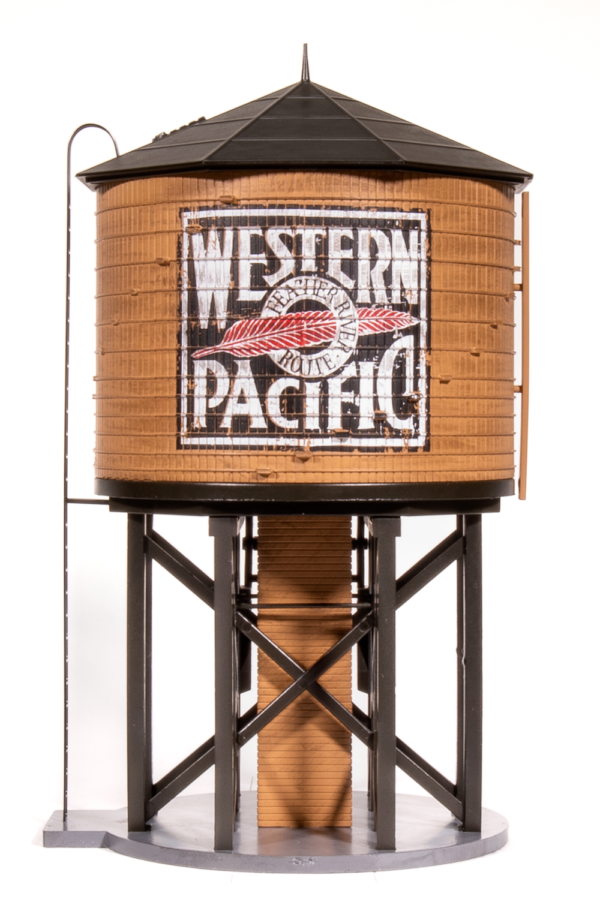 BWL #7925 HO Scale Operating Water Tower W/sd  Western Pacific Weathered