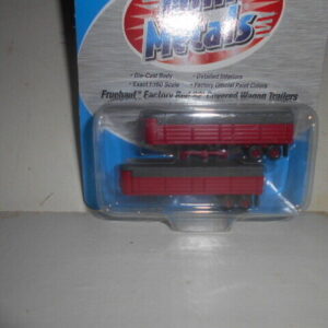 Classic Metal Works Fruehauf Factory Red 32' Cover Wagon Trailer Set - #51131