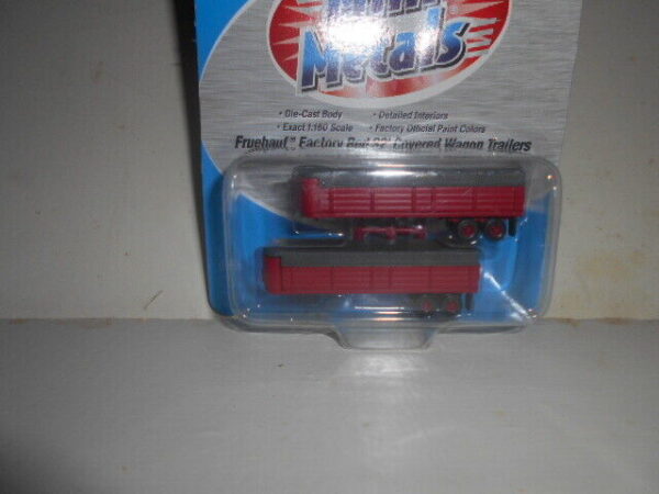 Classic Metal Works Fruehauf Factory Red 32' Cover Wagon Trailer Set - #51131