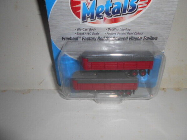 Classic Metal Works Fruehauf Factory Red 32' Cover Wagon Trailer Set - #51131 - Image 3
