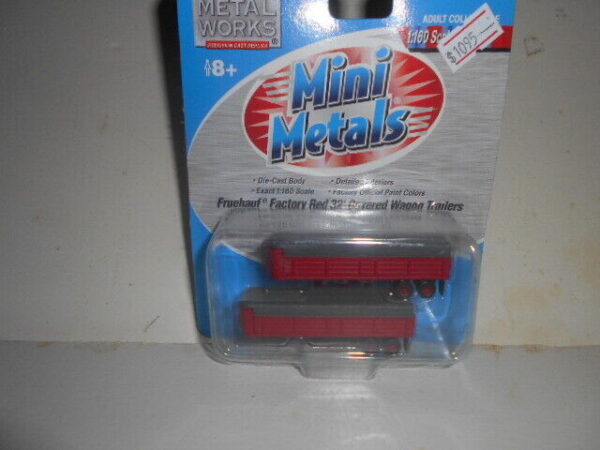 Classic Metal Works Fruehauf Factory Red 32' Cover Wagon Trailer Set - #51131 - Image 4