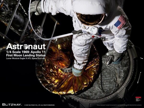 BZW #47946 BLITZWAY Astronaut (Apollo 11: LM-5 A7L NASAver.) 1:40  Figure Statue - Image 3