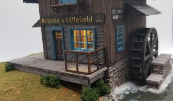 Pete's 3d HO Scale Holyoke & Littlefileld Grist Hill Mill Craftman Kit #0801 - Image 9