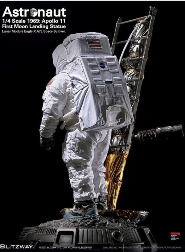 BZW #47946 BLITZWAY Astronaut (Apollo 11: LM-5 A7L NASAver.) 1:40  Figure Statue - Image 4