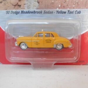 CLASSIC METAL WORKS HO Scale 50 Dodge Meadowbook Sedan Yellow Taxi Cab #30229