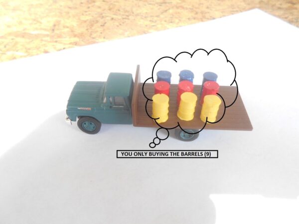 M&B Customized Mix Color Barrels HO Scale #10004